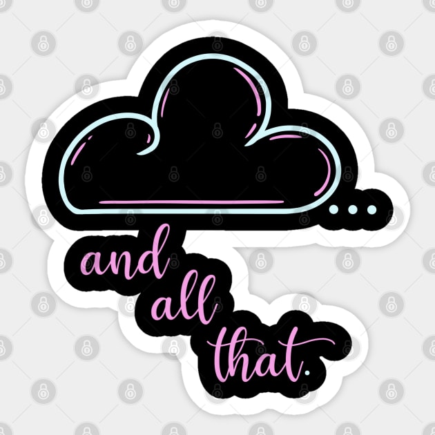 And all that Sticker by P7 illustrations 